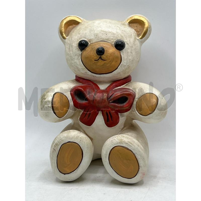 THUN FUORI PRODUZIONE ORSETTO TEDDY H 21CM FIOCCO ROSSO | Mercatino dell'Usato Teramo 1