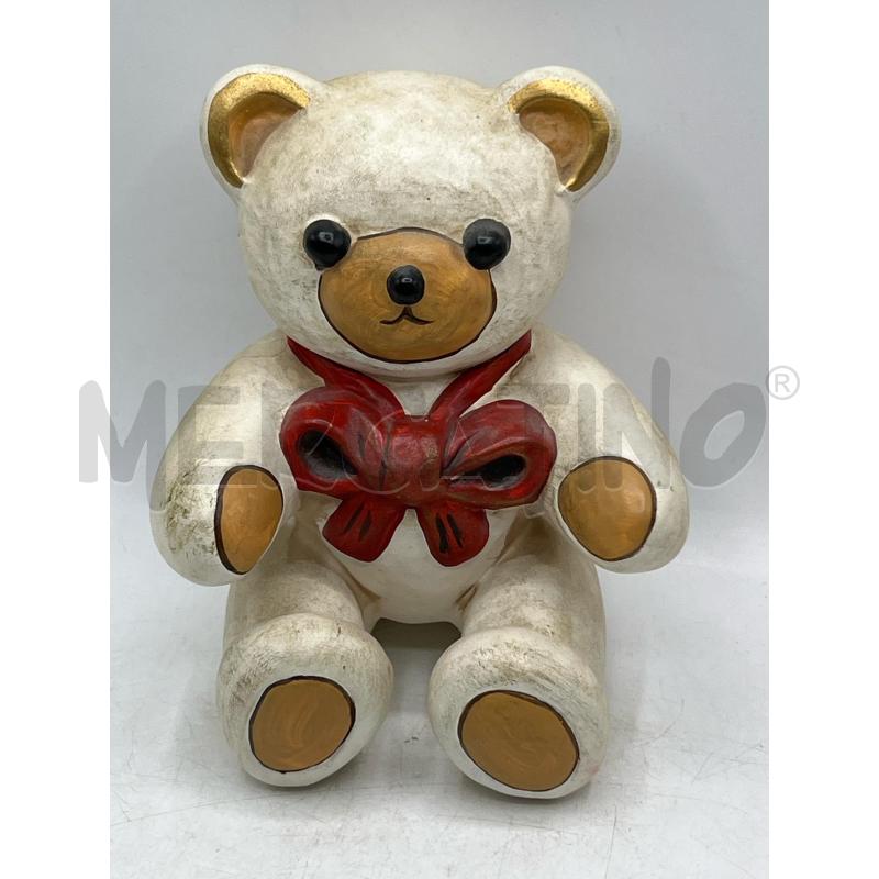 THUN FUORI PRODUZIONE ORSETTO TEDDY H 21CM FIOCCO ROSSO | Mercatino dell'Usato Teramo 2