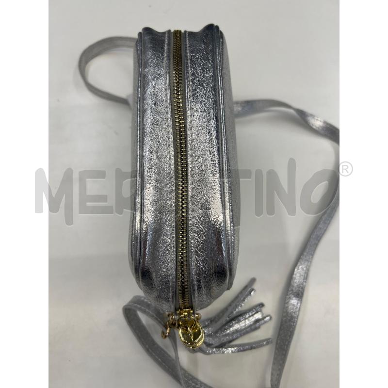 TRACOLLINA DONNA GENUINE LEATHER ARGENTATA LUREX INSERTI DORATI | Mercatino dell'Usato Teramo 3