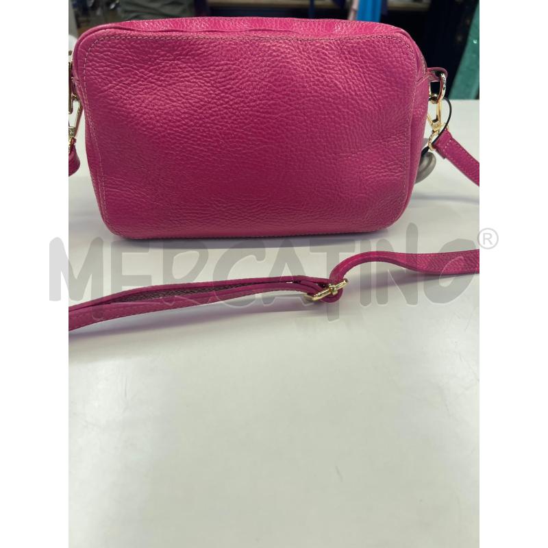 TRACOLLINA DONNA GENUINE LEATHER FUCSIA 2 APERTURE DORATE | Mercatino dell'Usato Teramo 1
