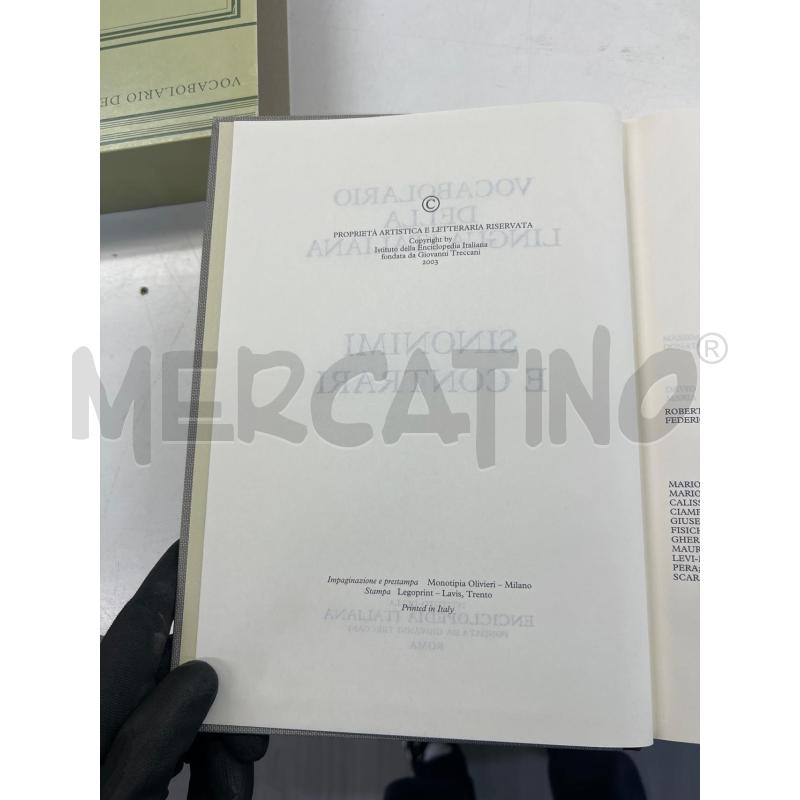 TRECCANI SINONIMI CONTRARI 2 VOLUMI + CD ROM | Mercatino dell'Usato Teramo 3