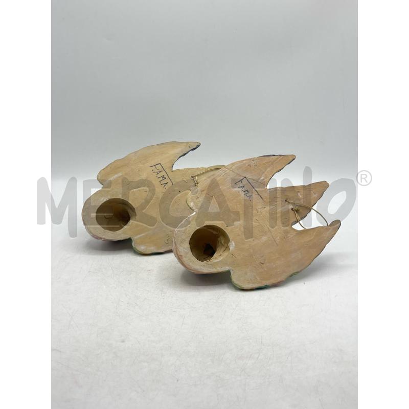 UCCELLINI PZ. 2 F.A.M.A. ASCOLI PICENO VINTAGE APPLIQUE A PARETE  | Mercatino dell'Usato Teramo 4