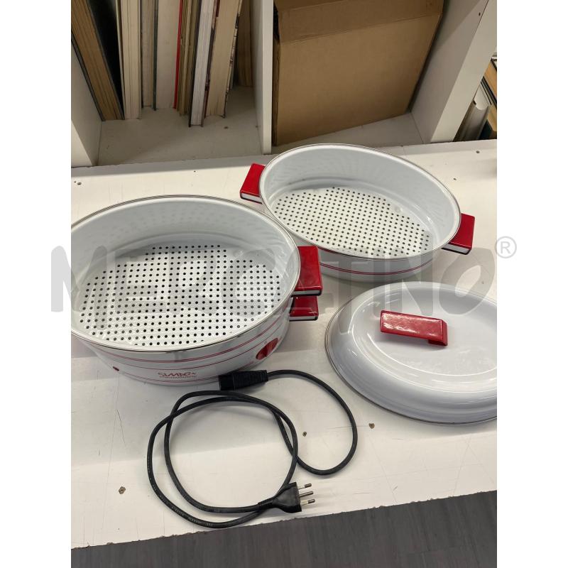 VAPORIERA ELETTRICA SIMAC BIANCA E ROSSA OVALE  | Mercatino dell'Usato Teramo 2