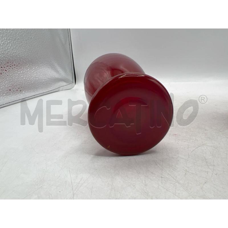 VASETTI COPPIA VETRO ROSSO H25CM | Mercatino dell'Usato Teramo 3