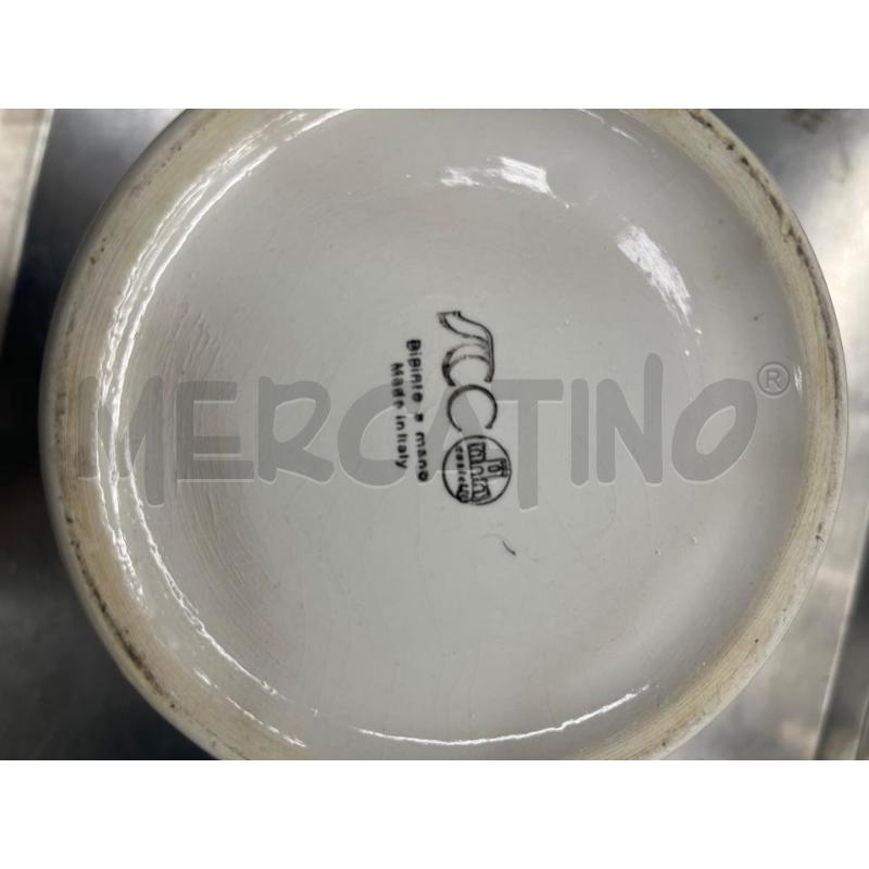 VASETTO CERAMICA CASTELLI GRIGIO SCC FIORELLINI | Mercatino dell'Usato Teramo 3