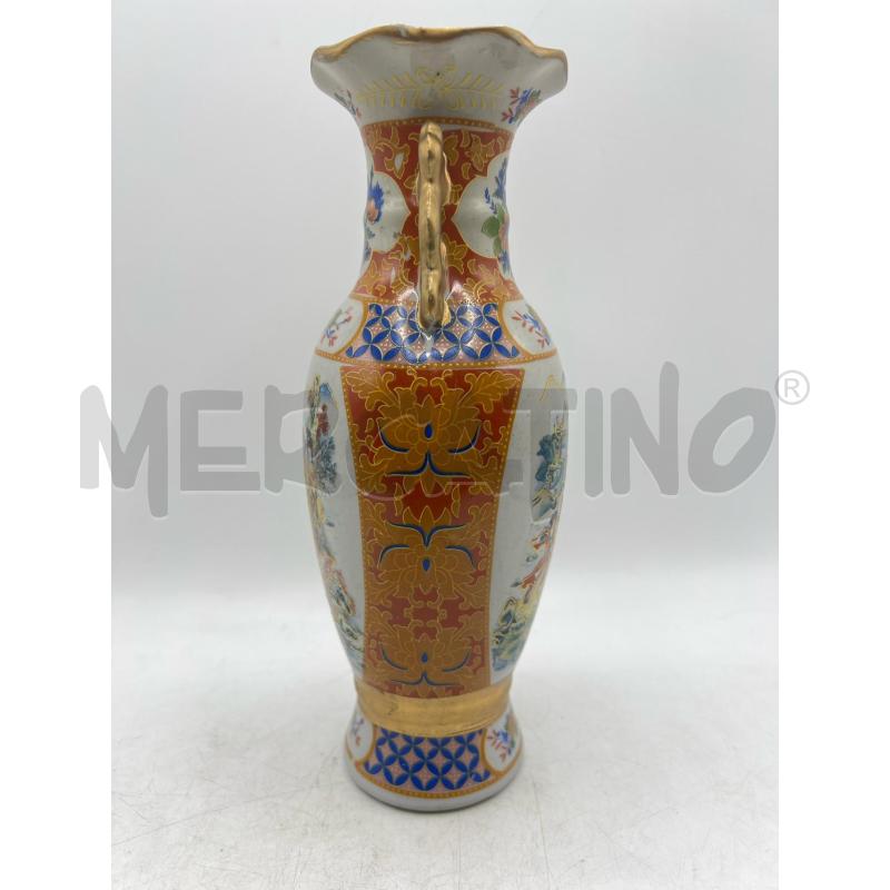 VASETTO CERAMICA ORIENTALE TONI ARANCIO DECORO DONNE | Mercatino dell'Usato Teramo 3