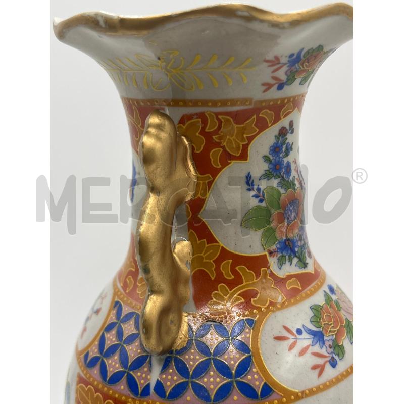 VASETTO CERAMICA ORIENTALE TONI ARANCIO DECORO DONNE | Mercatino dell'Usato Teramo 4