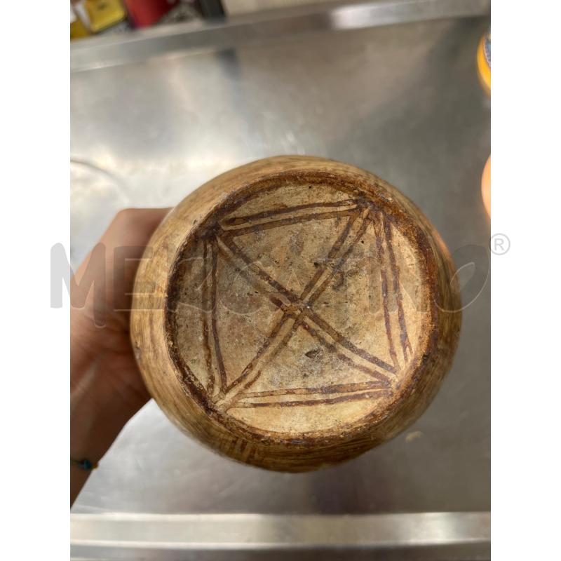 VASETTO CERAMICA VINTAGE TONI MARRONI | Mercatino dell'Usato Teramo 2
