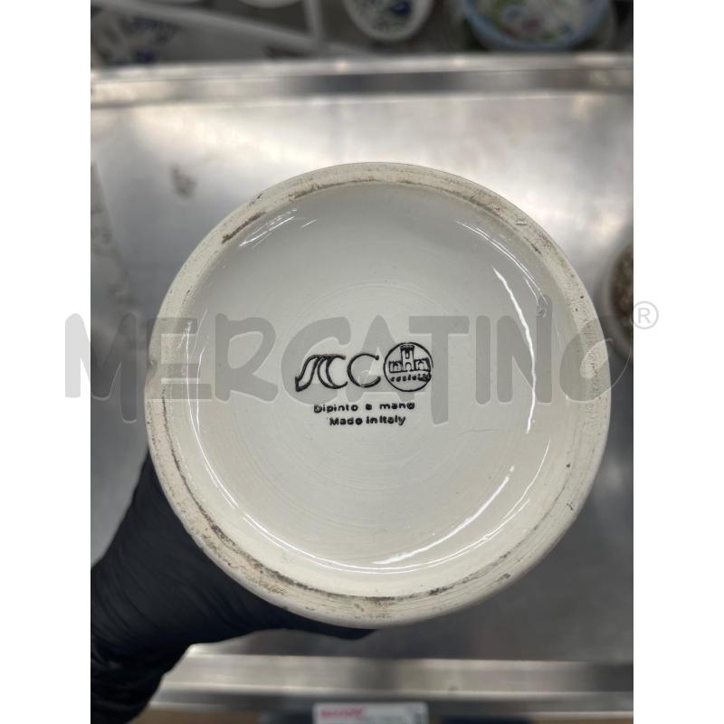VASETTO MONOFIORE CERAMICA CASTELLI GRIGIO SCC FIORELLINI | Mercatino dell'Usato Teramo 3