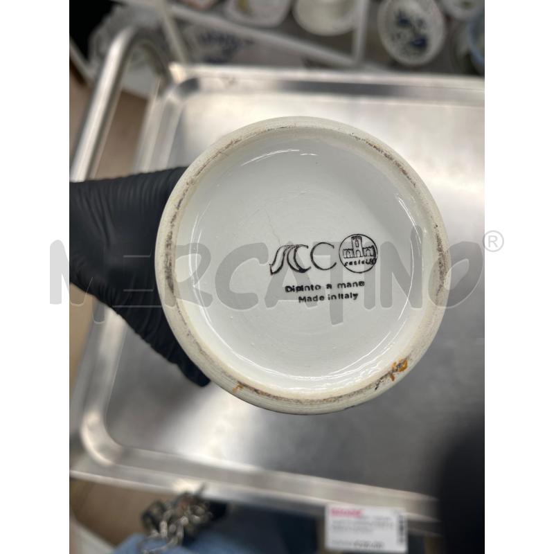 VASETTO MOONOFIORE CERAMICA CASTELLI GRIGIO SCC FIORELLINI | Mercatino dell'Usato Teramo 3