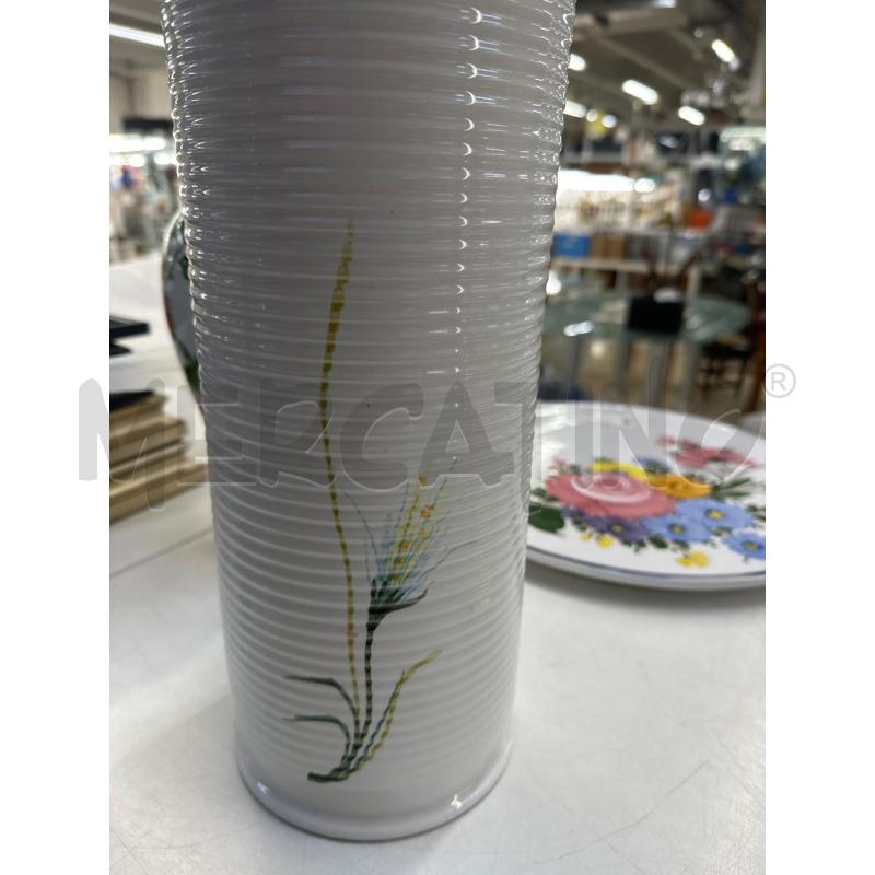 VASO CASTELLI COSTINE CILINDRICO DIPINTO FIORI | Mercatino dell'Usato Teramo 2