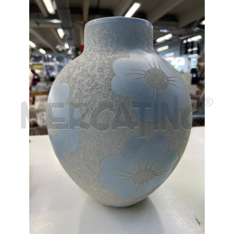 VASO CERAMICA ENRICO COVERI FIORI AZZURRI  | Mercatino dell'Usato Teramo 1
