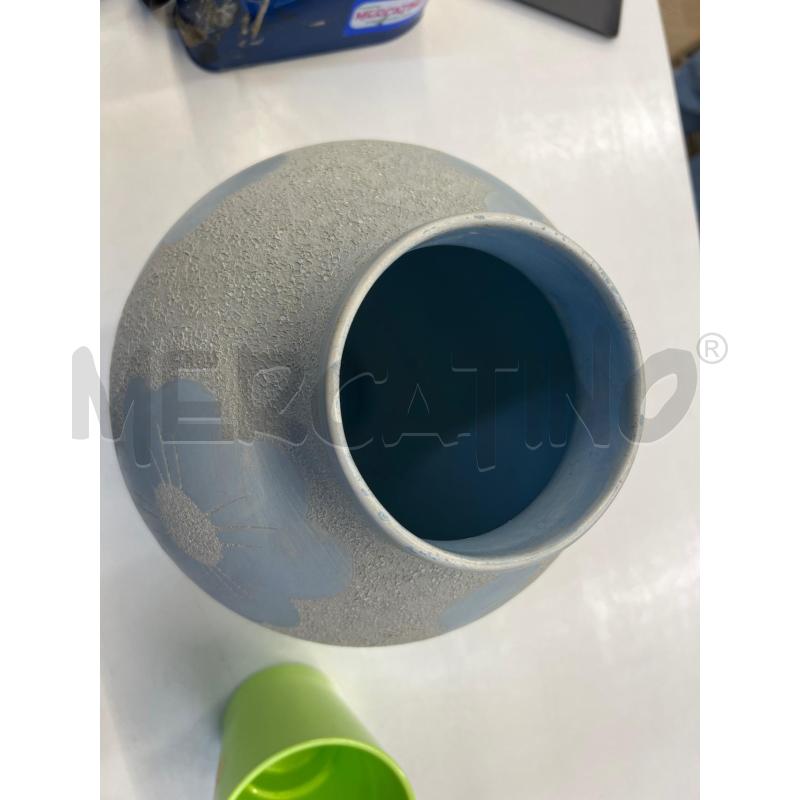 VASO CERAMICA ENRICO COVERI FIORI AZZURRI  | Mercatino dell'Usato Teramo 2