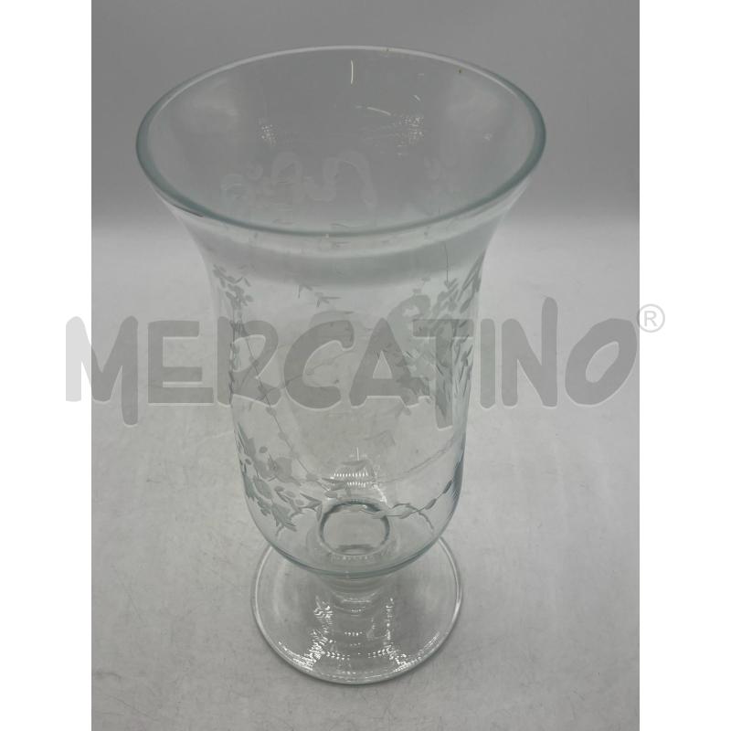 VASO CRISTALLO EPOCA OPERATO A MANO INCISIONI | Mercatino dell'Usato Teramo 2
