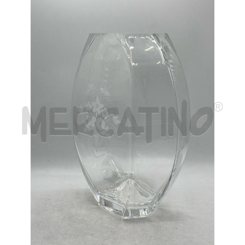 VASO CRISTALLO OPERATO FLOREALE FORMA ESAGONALE | Mercatino dell'Usato Teramo 2