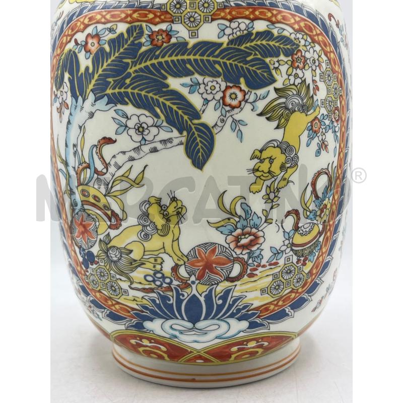 VASO PORCELLANA ORIENTALE DECORO TONI ARANCIO | Mercatino dell'Usato Teramo 2