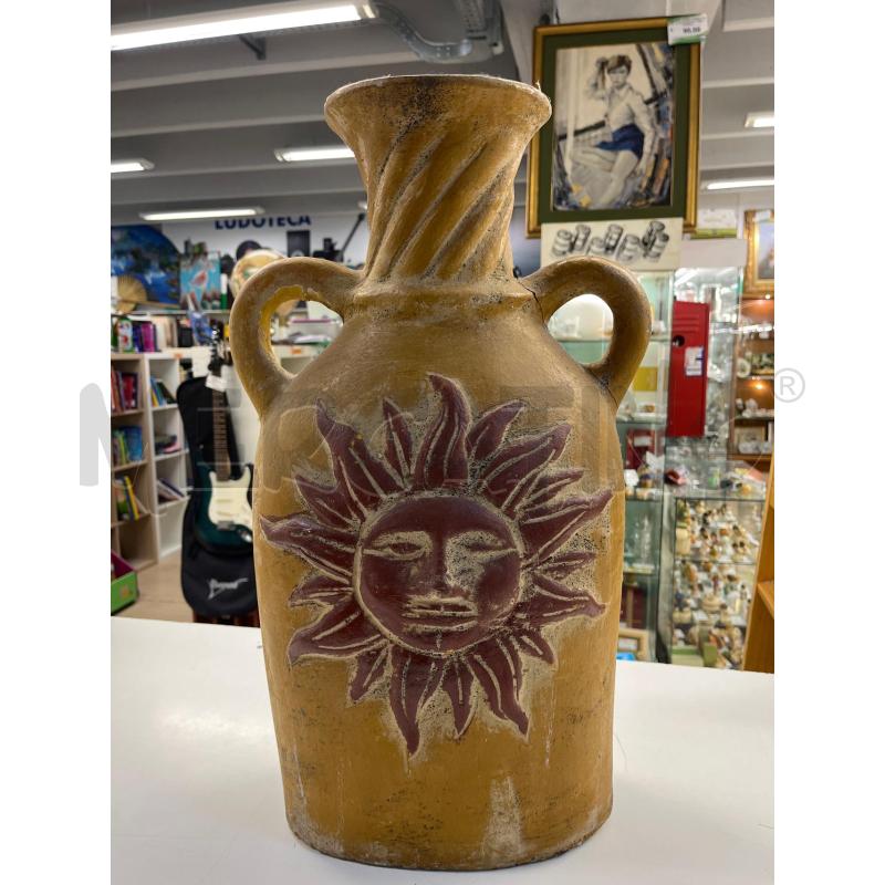 VASO TERRACOTTA GRANDE 2 MANICI TONI GIALLO OCRA | Mercatino dell'Usato Teramo 1