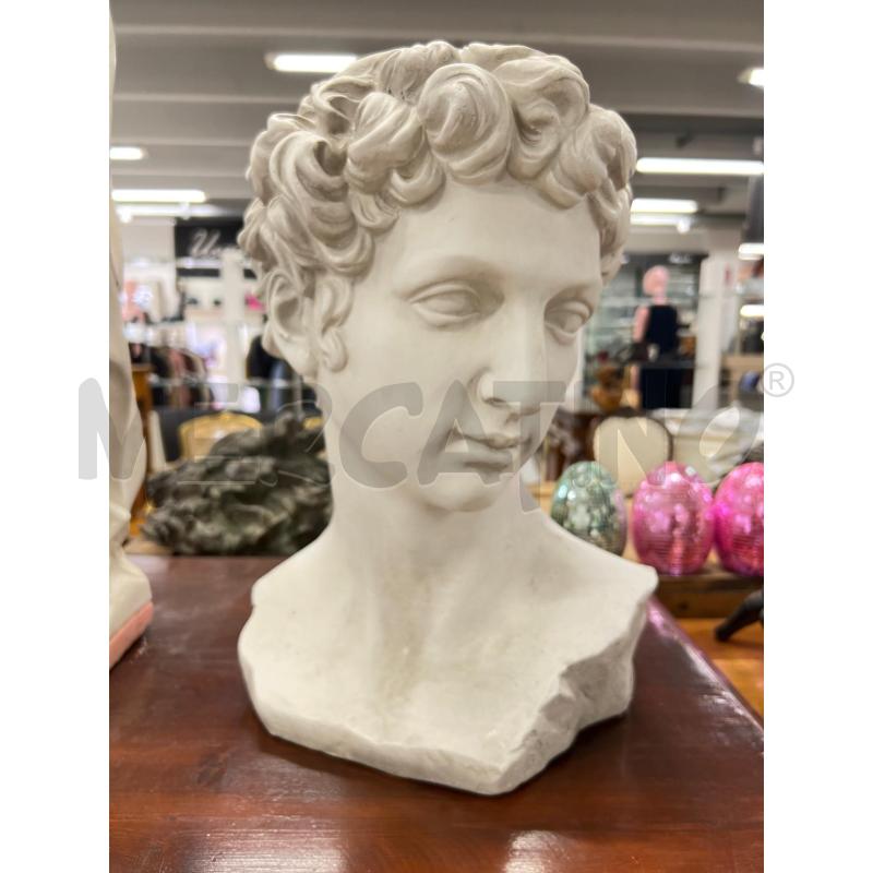 VASO TESTA DAVID CERAMICA BIANCO | Mercatino dell'Usato Teramo 1