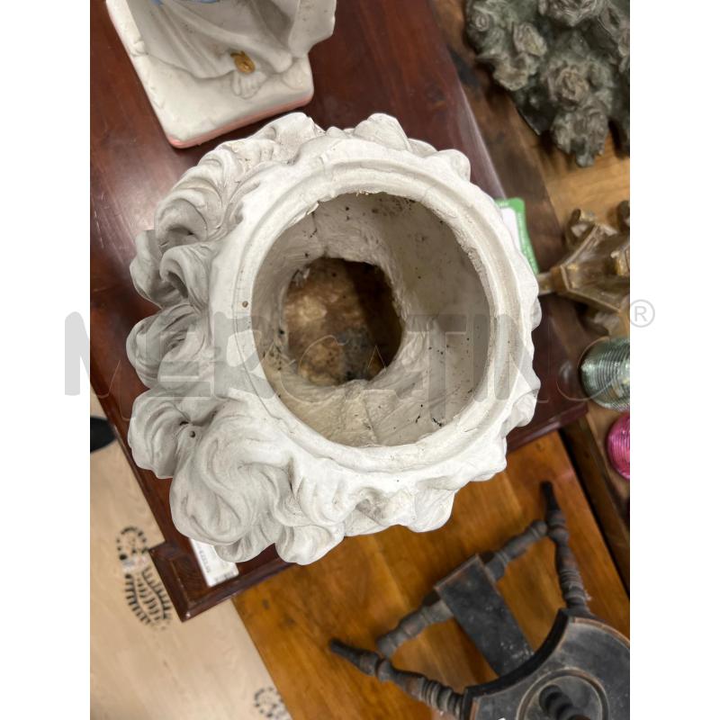 VASO TESTA DAVID CERAMICA BIANCO | Mercatino dell'Usato Teramo 2
