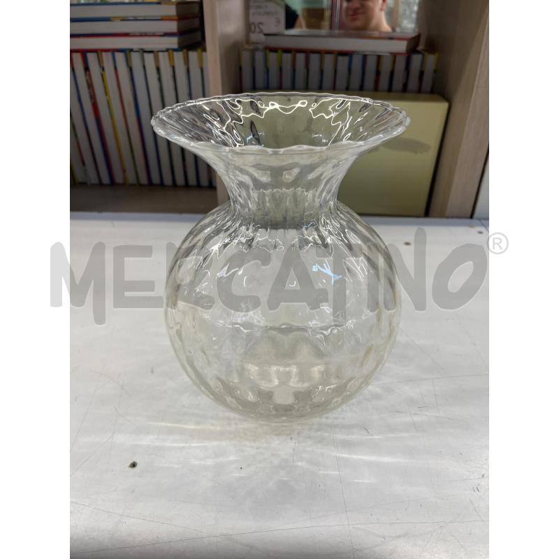 VASO VETRO FAZZOLETTO TRASPAERENTE  | Mercatino dell'Usato Teramo 1