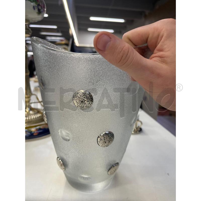 VASO VETRO POIS ARGENTO | Mercatino dell'Usato Teramo 2