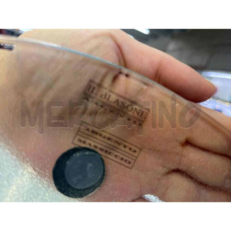 VASO VETRO POIS ARGENTO | Mercatino dell'Usato Teramo 3