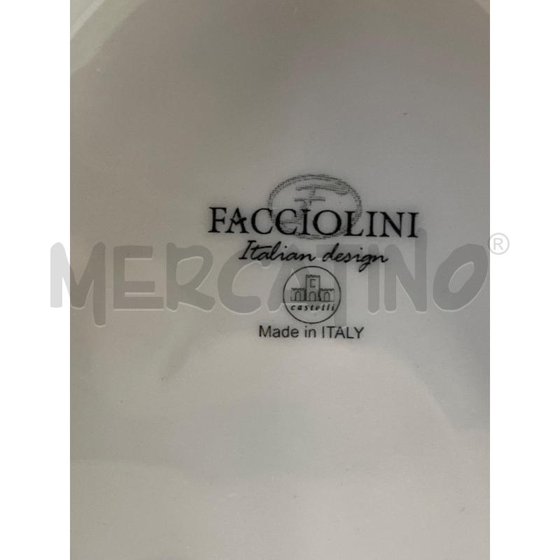 VASSOIO CERAMICA CASTELLI FACCIOLINI OVALE DECORO FLOREALE | Mercatino dell'Usato Teramo 3