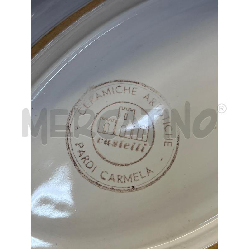 VASSOIO CERAMICA PARDI CASTELLI FIORE OVALE | Mercatino dell'Usato Teramo 2