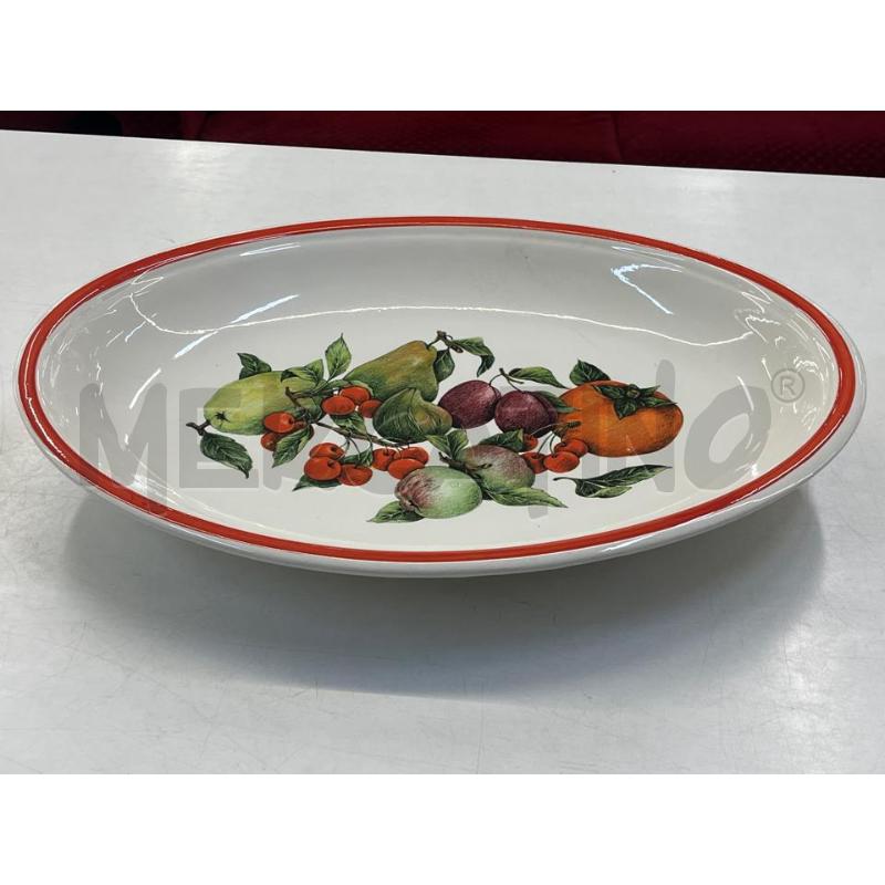 VASSOIO DA PORTATA OVALE MOLTO GRANDE CERAMICA STAPA FRUTTA | Mercatino dell'Usato Teramo 1
