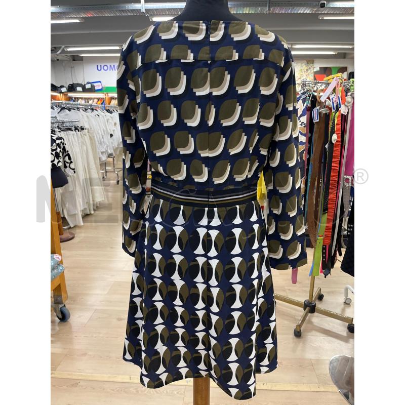 VESTITINO DONNA SISLEY FANTASIA VERDE BLU CERCHI  | Mercatino dell'Usato Teramo 2