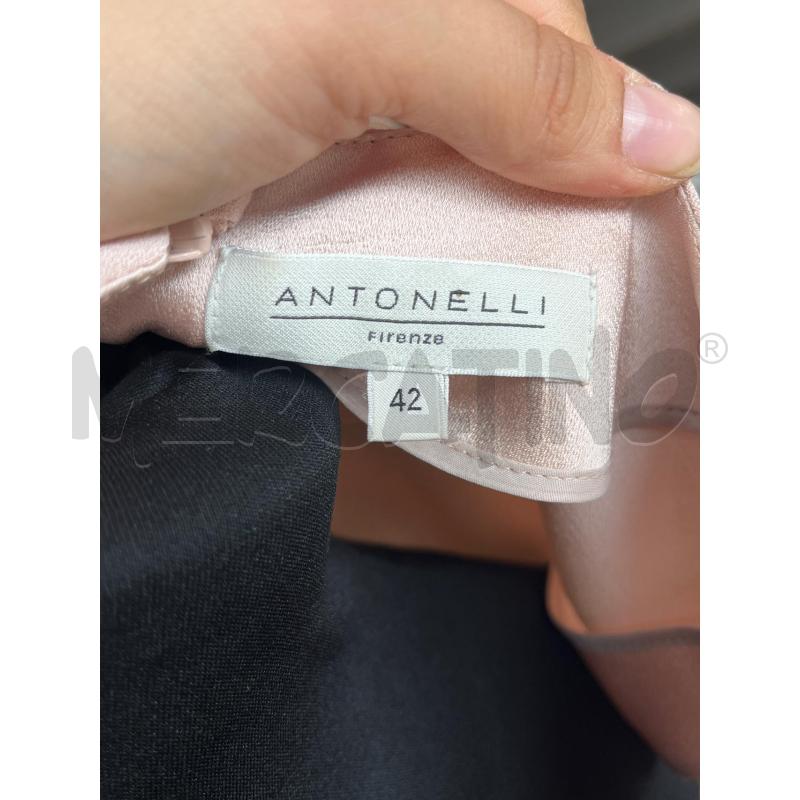 VESTITO DONNA ANTONELLI ROSA CIPRIA SPALLA LARGA STRASS SPALLA | Mercatino dell'Usato Teramo 4
