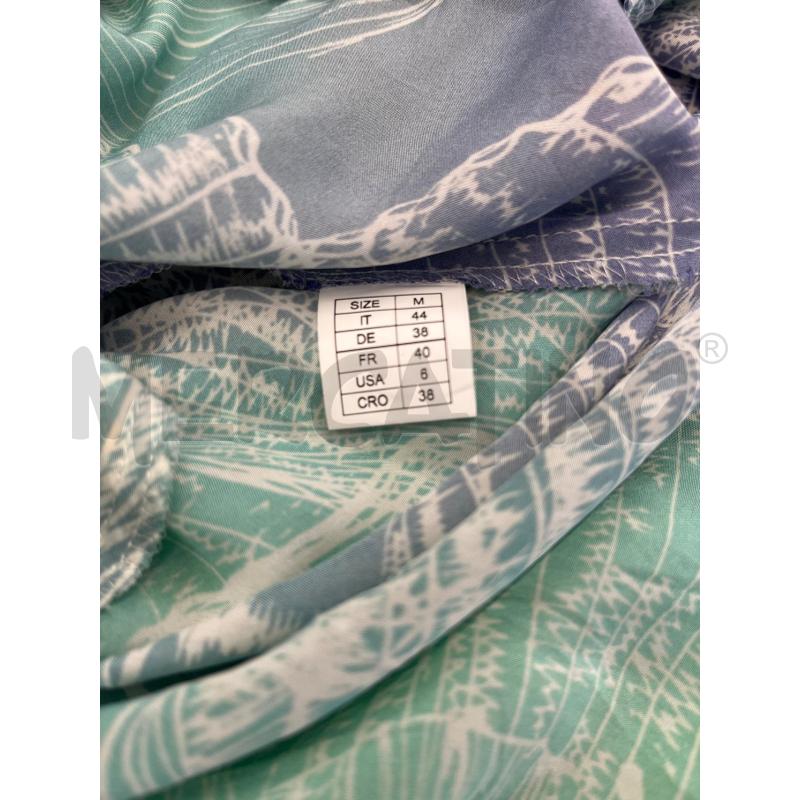 VESTITO DONNA BEATRICE VERDE BLU FANTASIAB BIANCA | Mercatino dell'Usato Teramo 4