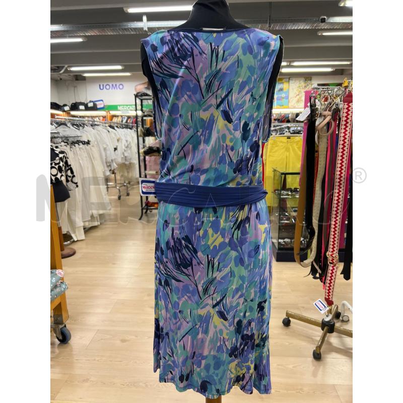 VESTITO DONNA CAMOMILLA FANTASIA VERDE BLU VIOLA FIORI  | Mercatino dell'Usato Teramo 2