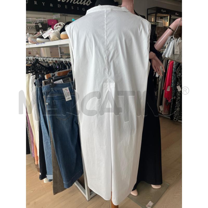 VESTITO DONNA MAIDA MILA BIANCO SMANICATO BOTTONI | Mercatino dell'Usato Teramo 2