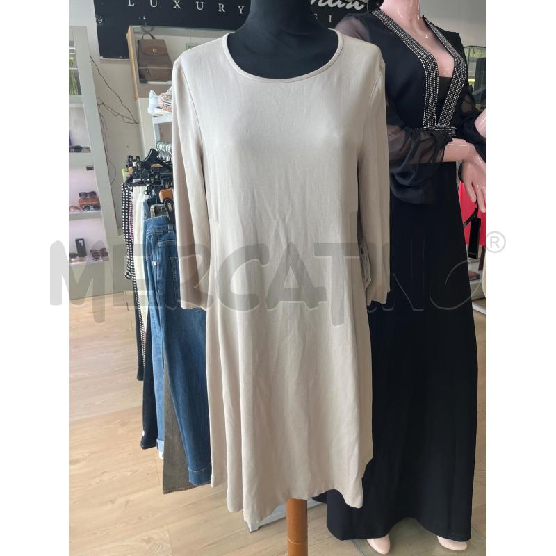 VESTITO DONNA MALIPARMI BEIGE MANICA LUNGA  | Mercatino dell'Usato Teramo 1