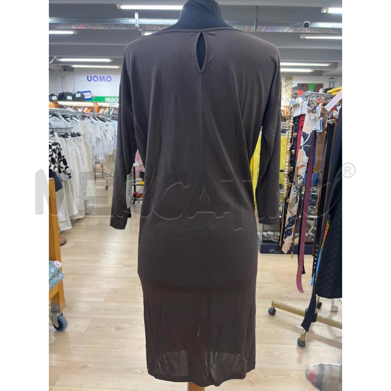 VESTITO DONNA MARRONE MANICA 3/4 | Mercatino dell'Usato Teramo 2
