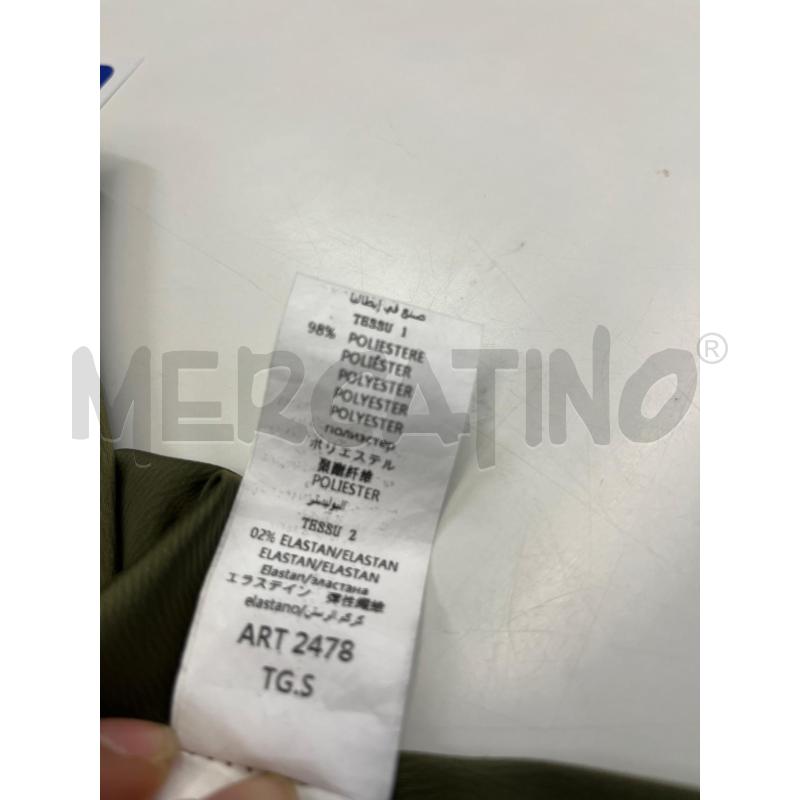 VESTITO DONNA MISS MISS VERDE OLIVA CANGIANTE BORDI PIZZO | Mercatino dell'Usato Teramo 5