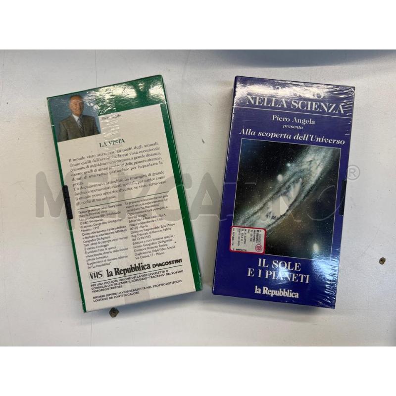 VHS COLLEZIONE VIAGGIO NELLA SCIENZA PIERO ANGELA 1997 14 CASSETTE COMPLETA TUTTI INCELLOPHANATI | Mercatino dell'Usato Teramo 2