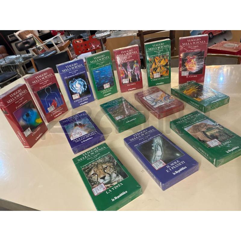 VHS COLLEZIONE VIAGGIO NELLA SCIENZA PIERO ANGELA 1997 14 CASSETTE COMPLETA TUTTI INCELLOPHANATI | Mercatino dell'Usato Teramo 4
