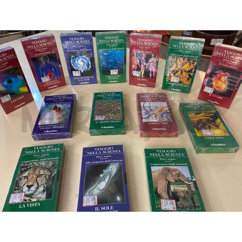 VHS COLLEZIONE VIAGGIO NELLA SCIENZA PIERO ANGELA 1997 14 CASSETTE COMPLETA TUTTI INCELLOPHANATI | Mercatino dell'Usato Teramo 5