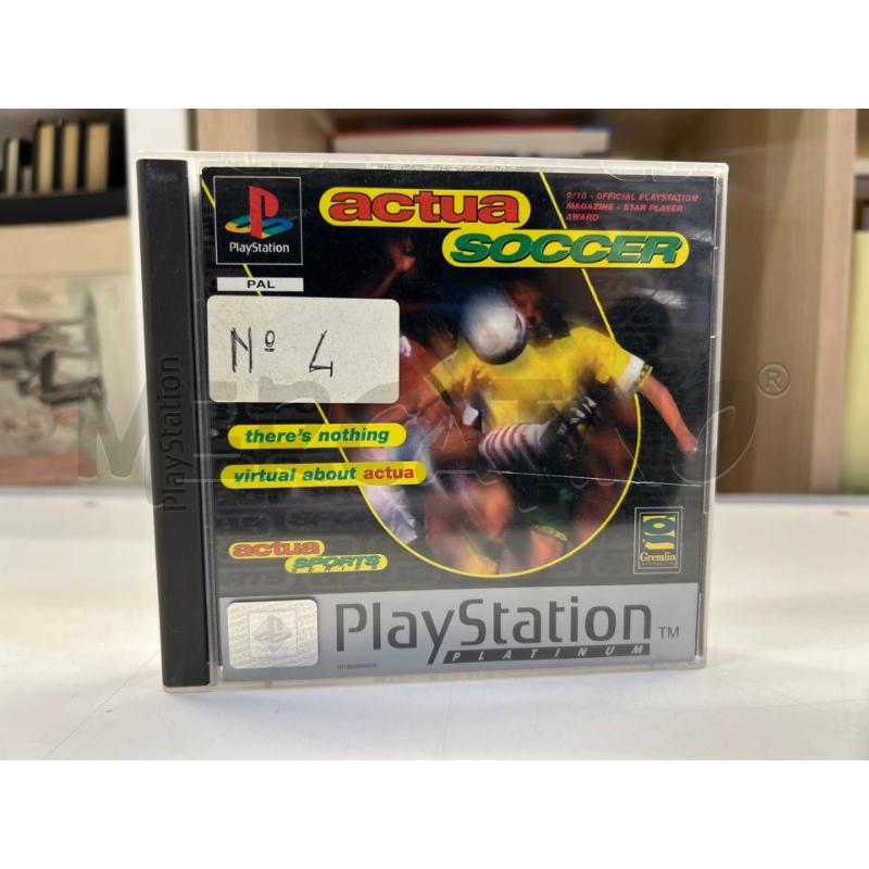 VIDEO GIOCO PLAYSTATION ACTUA SOCCER PLATINUM COMPLETO | Mercatino dell'Usato Teramo 1