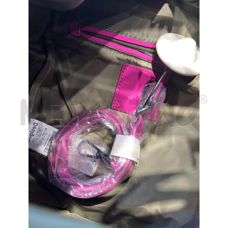 ZAINETTO DONNA DESIGUAL FUCSIA FANTASIA SCRITTE | Mercatino dell'Usato Teramo 3