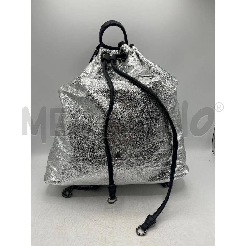 ZAINETTO DONNA POSH L'ATELIER DU SAC ARGENTATO  | Mercatino dell'Usato Teramo 1