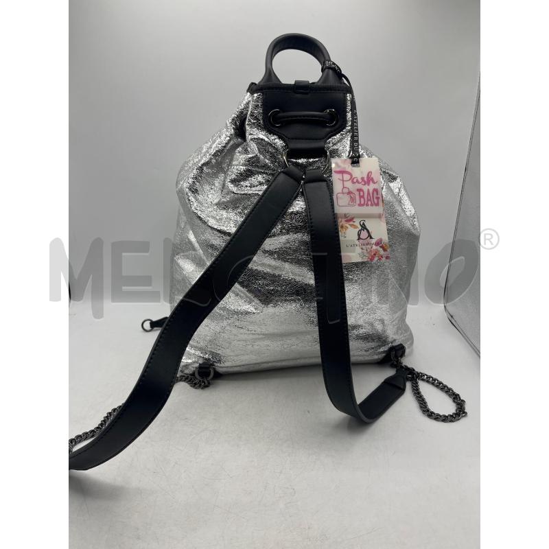 ZAINETTO DONNA POSH L'ATELIER DU SAC ARGENTATO  | Mercatino dell'Usato Teramo 2