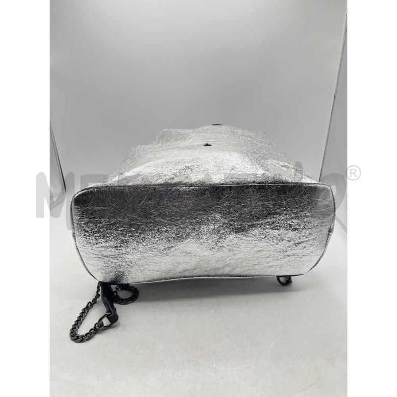 ZAINETTO DONNA POSH L'ATELIER DU SAC ARGENTATO  | Mercatino dell'Usato Teramo 3