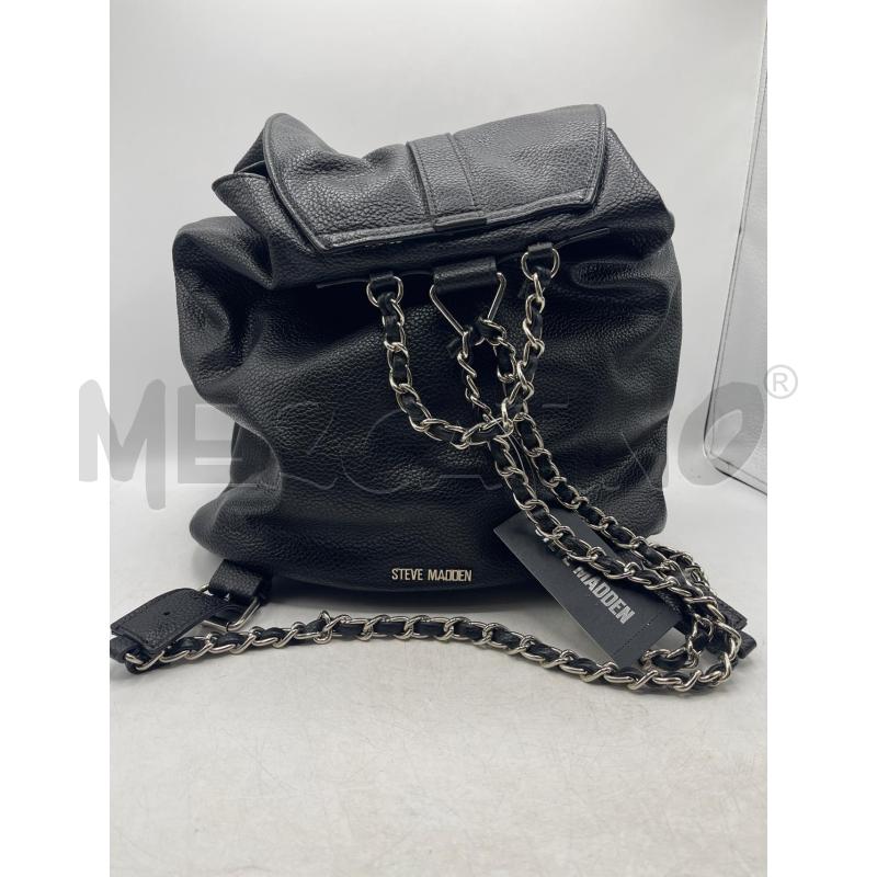 ZAINO DONNA STEVE MADDEN NERO 2 TASCHE ZIP ARGENTATE | Mercatino dell'Usato Teramo 2