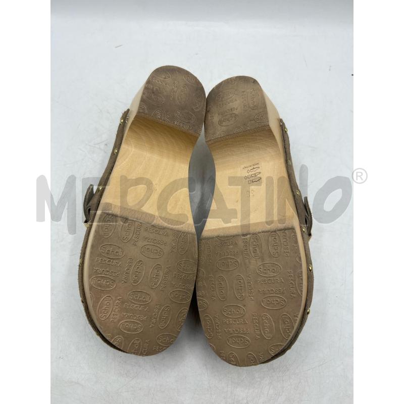 ZOCCOLI DONNA SCHOLL COL TORTORA SCAMOSCIATO INSERTI DORATI | Mercatino dell'Usato Teramo 5