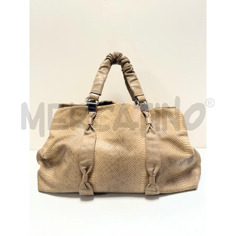 * MAXI BAG A MANO FURLA PELLE RETTILE | Mercatino dell'Usato Rovereto 2