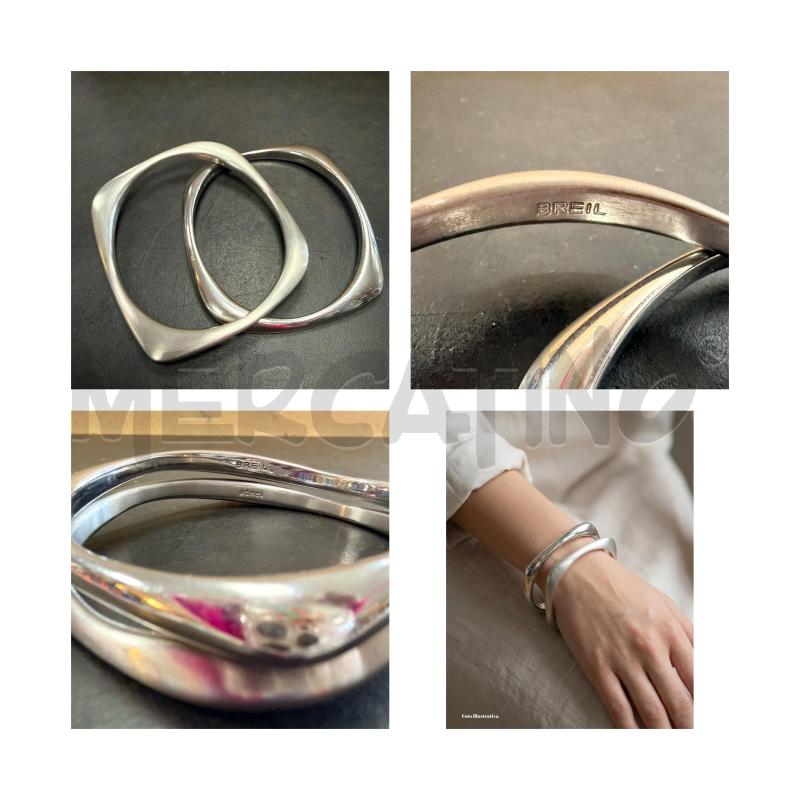 2 BRACCIALI RIGIDO BREIL LUCIDO E SATINATO  | Mercatino dell'Usato Rovereto 1