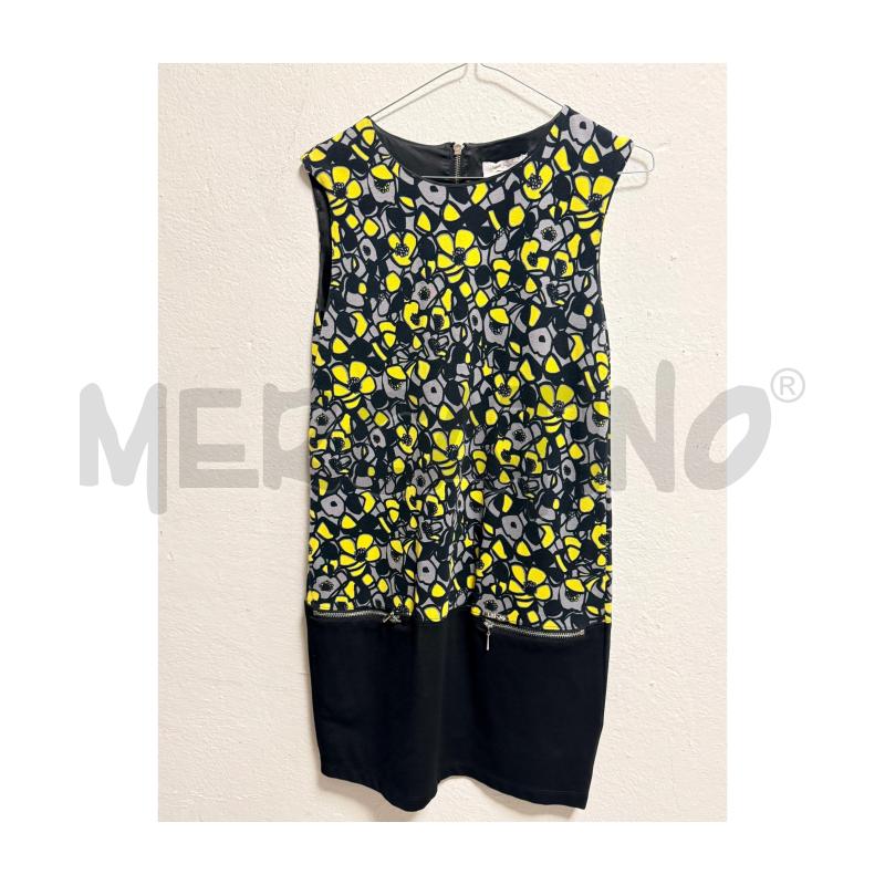 ABITO D LIU JO SMANICATO NERO FIORI GIALLI | Mercatino dell'Usato Rovereto 2